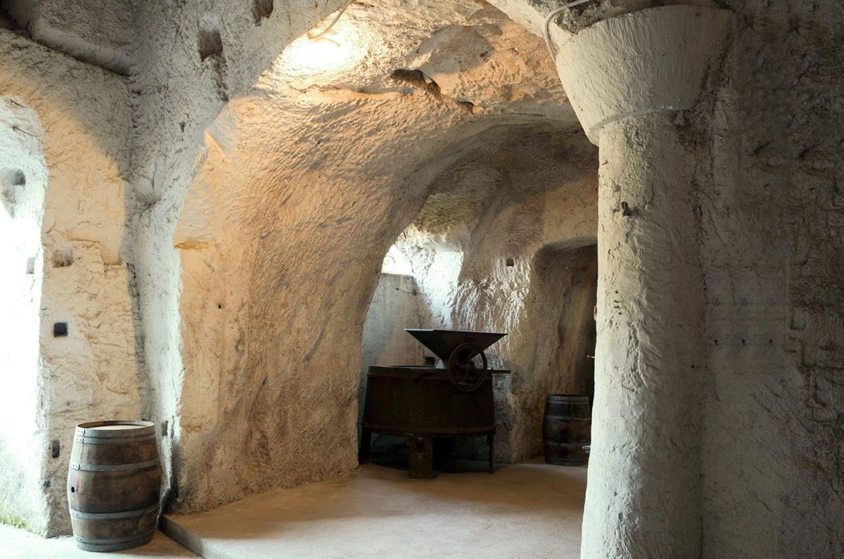 sala degustazione all'interno delle Cantine di Marzo